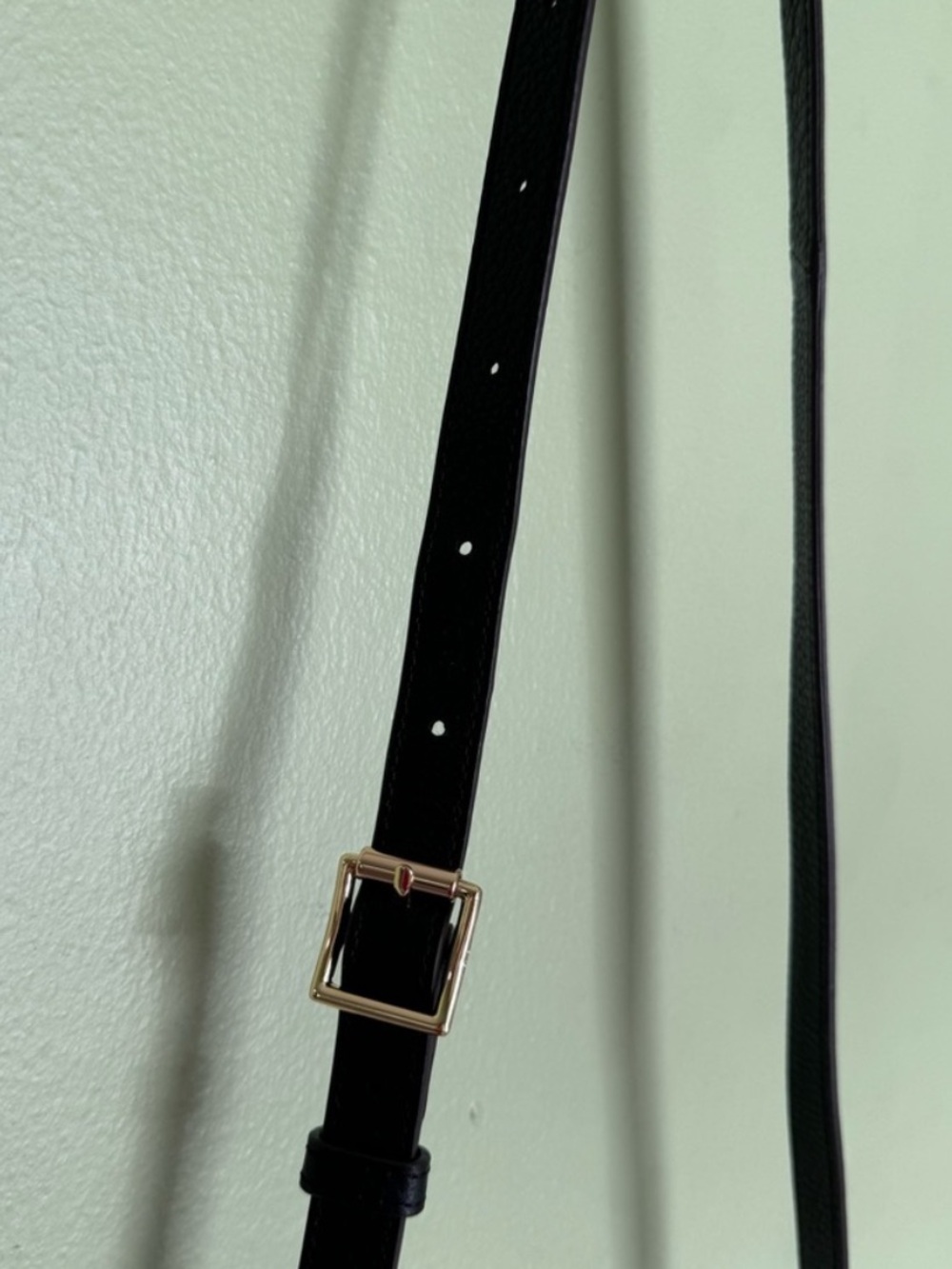 Aimee Kestenberg Madrid Double Zip Black Leather Gold Hardware Crossbody Bag NWT - Picture 14 of 15